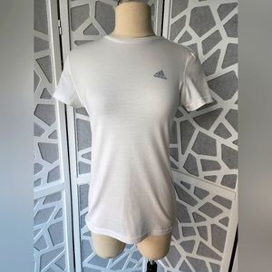 Adidas / Bellagio Las Vegas collaboration Sz. S fitted white t-shirt.